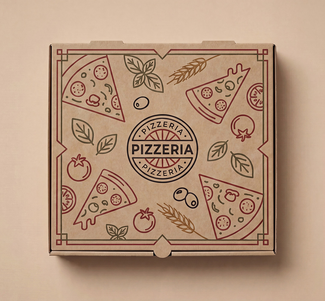 Artboard 1 Pizza Kutusu (Baskılı) - Görsel 1